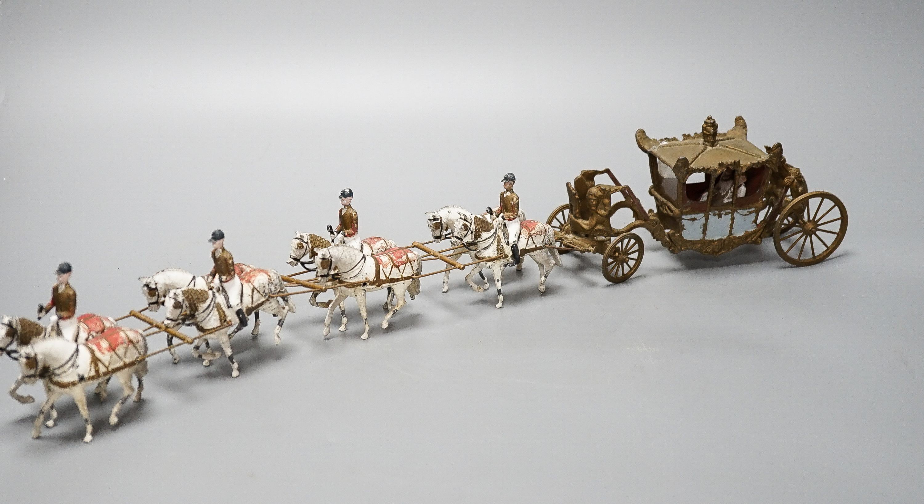 A Britains 40295 Queen Elizabeth II Coronational coach and horses, unboxed